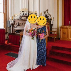 Sachin & Babi Chelsea One-Shoulder Printed Gown